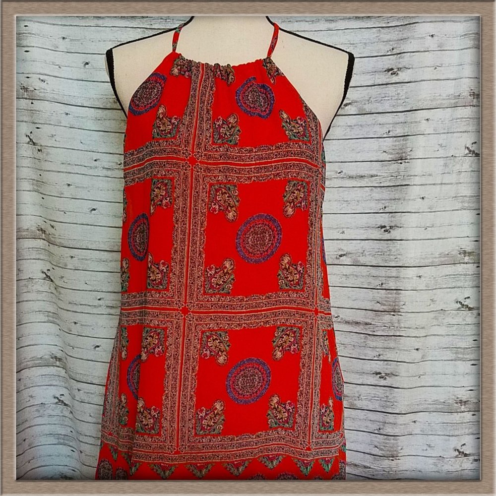 Coral dee elle Nordstrom Sheer summer dress